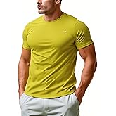 RGJU Mens Performance T-Shirts Short Sleeve Athletic Fit Tee Shirt Moisture Wicking Quick Dry Gym Tshirts Running Active Wear