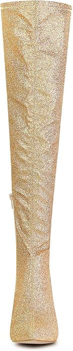 Allegra Womens Glitter Pointed Stiletto