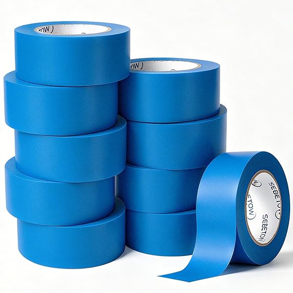 SEBETOW 10 ROLLS PAINTERS TAPE 2 INCH BULK...