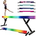 FC FUNCHEER Adjustable balane Beam for Kids - 8FT Gymnastics Beam - high and Low Floor Beam for All Gymnastic Levels-Professional Gymnastic Equipment for Home and Gym Center