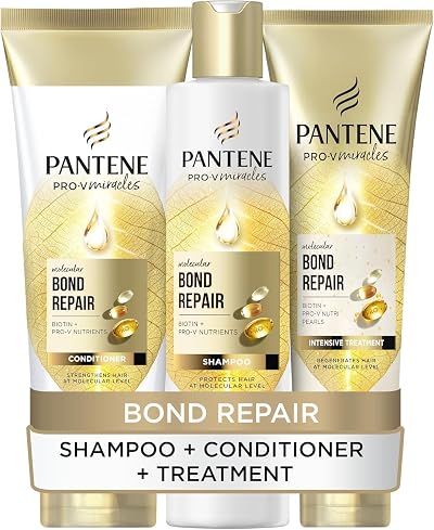 Pantene Molecular Bond Repair Shampoo Conditioner Deep Treatment Biotin Bundle