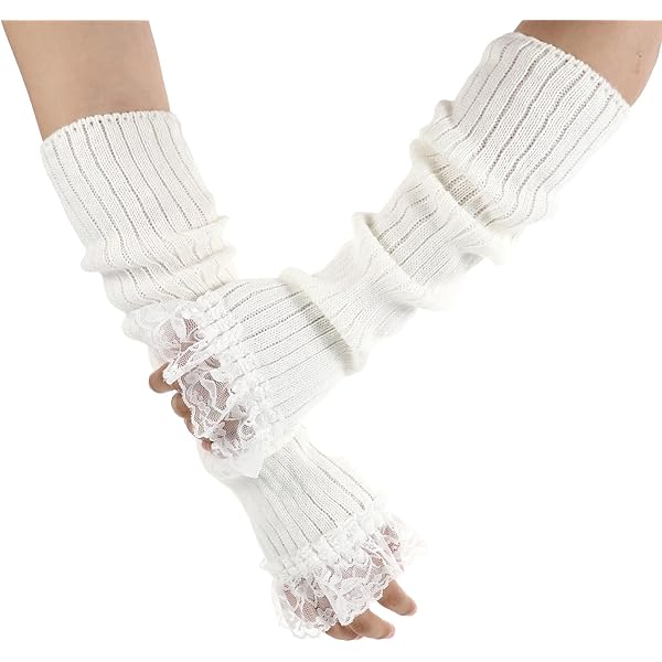 Abeillo Arm Warmers for Long Sleeve Fingerless, Y2K Cool Girls Arm