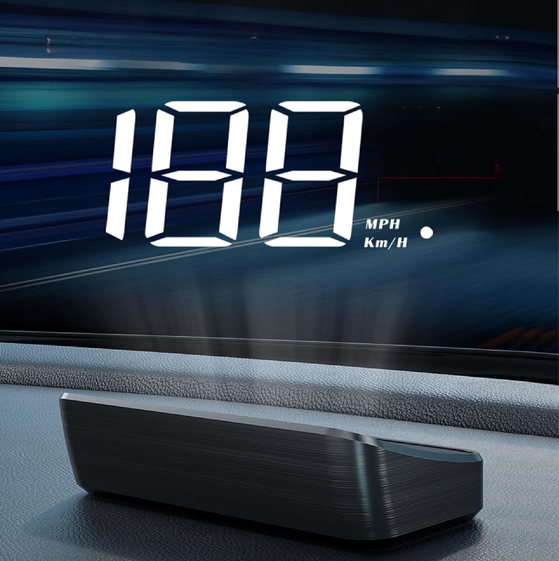Photo 1 of OTPerformance M2 Car HUD (White), Car Head-Up Display, Automatic Light Sensing, Mile Speed Unit Display, Windshield Speedometer Projector with Speed, Speedometer Fits All Vehicle Models