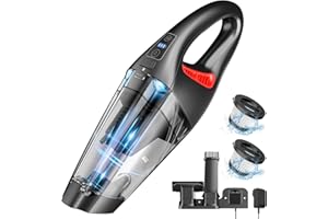 IMINSO Handheld Vacuum Cordless Hand Vacuum with 9000PA/LED, Dust Busters Vacuum Cordless Rechargeable Car Vacuum Portable Mini Vacuum, Lightweight Vacuum Cleaner for Home/Car/Pet Hair