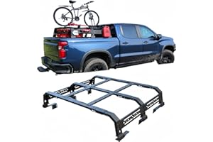 YACUTA Overland Bed Rack for Full-Size & Mid-Size Pickup Truck.Compatible with Tonneau Cover|No Drilling Installation