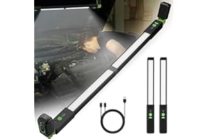 Durapower LED Rechargable Work Light, 4400mAh Magnetic Light bar with Hooks, Underhood Work Light for Car Repairing Inspectio