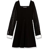Speechless Girls' Long Sleeve A-line Party Dress