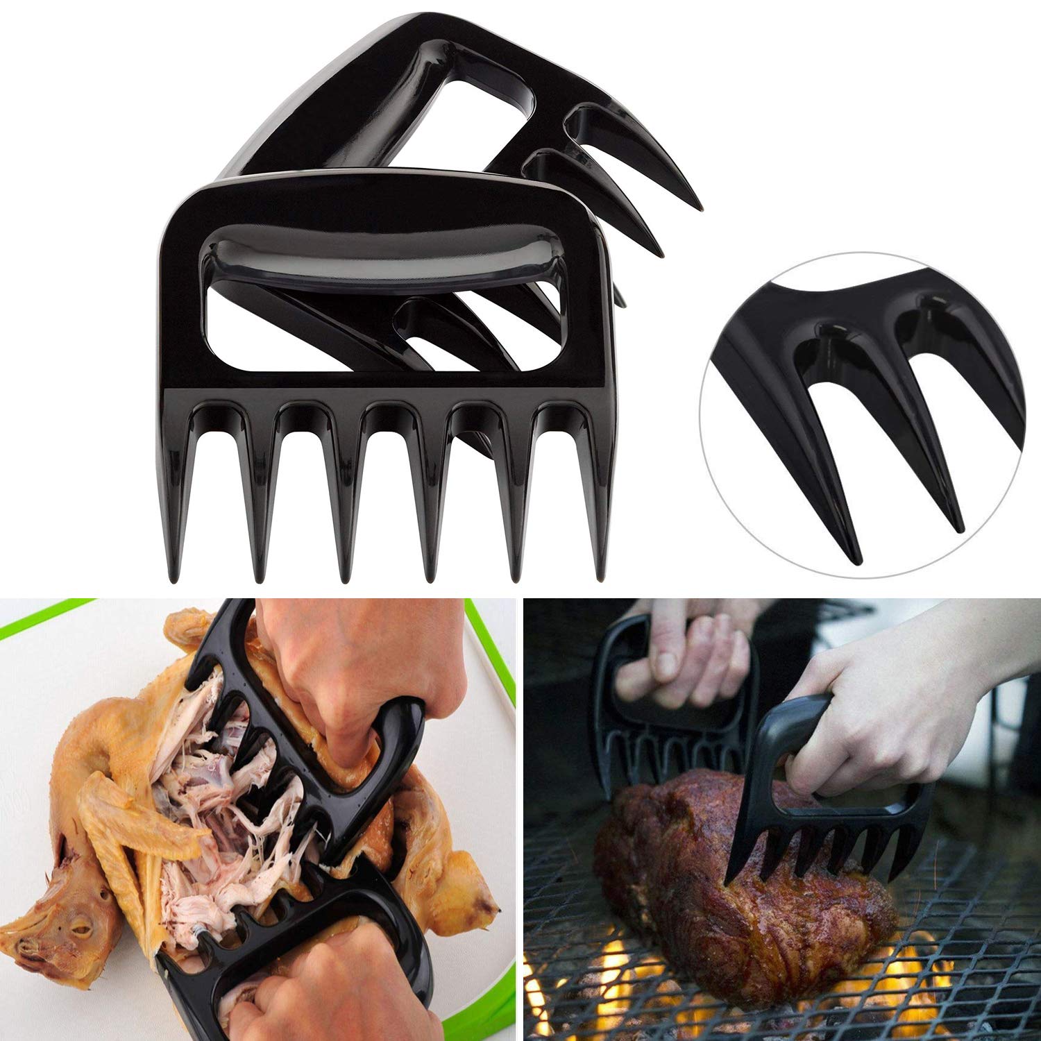Arres Pulled Pork Claws & Meat Shredder BBQ Grill Tools and Smoking Accessories for Carving