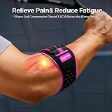 FREETOO Doctor Approved Tennis Elbow Support Strap for Men Women Rose Red view 2