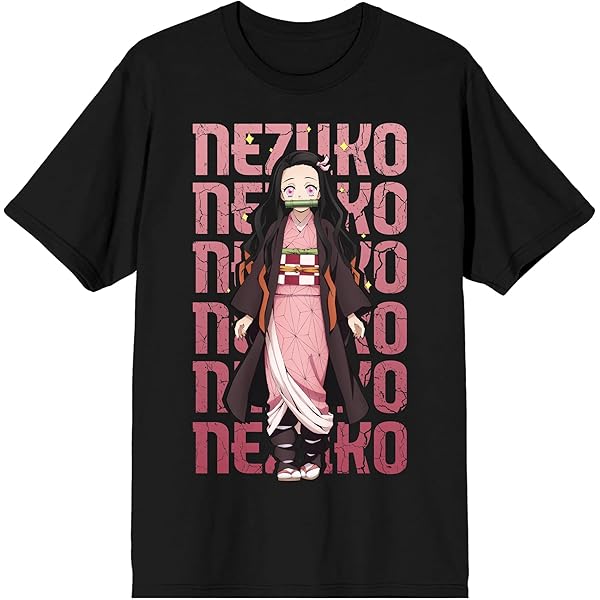 Demon Slayer Sanemi Shinazugawa Adult Black Crew Neck Short Sleeve