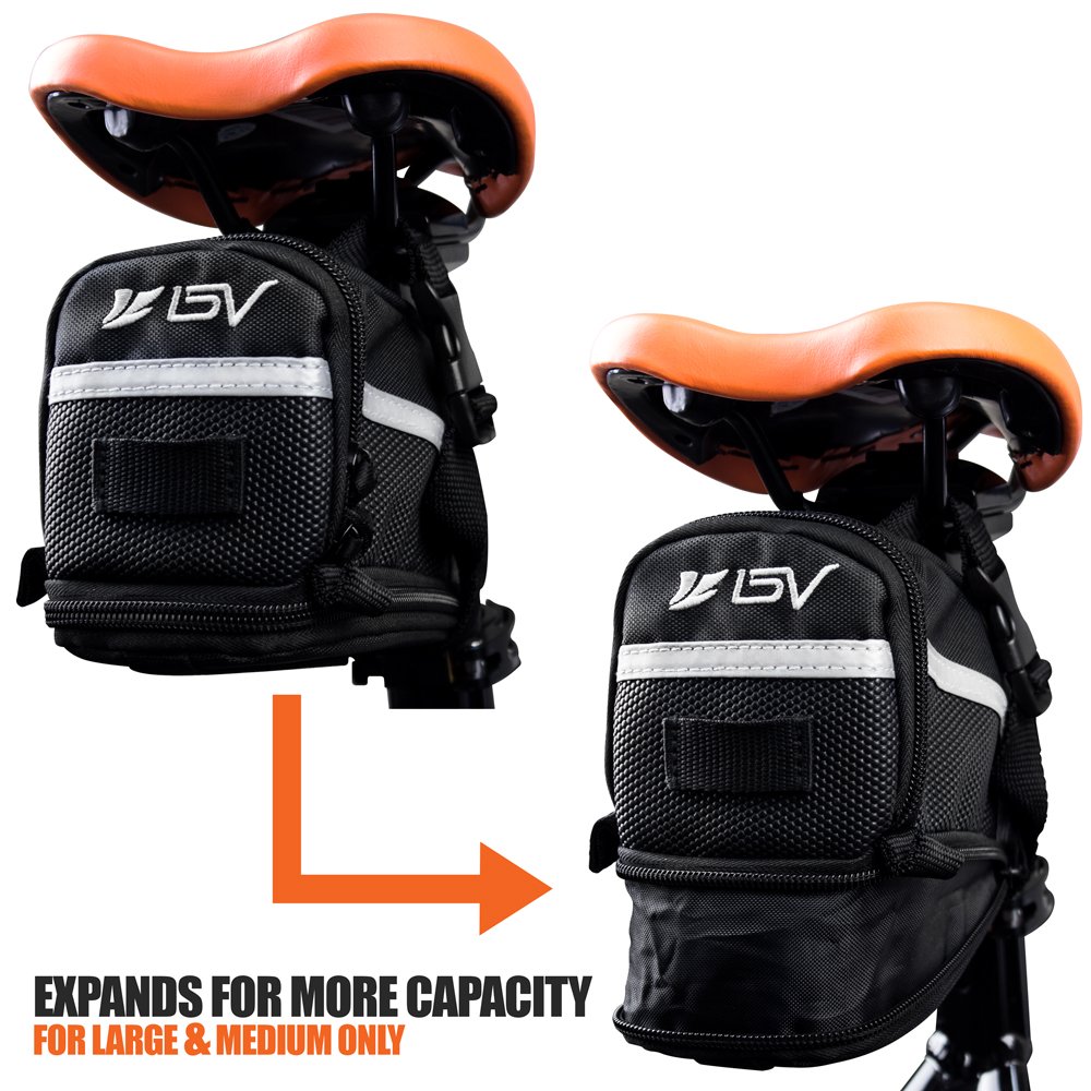 BV Bicycle StrapOn Bike Saddle Bag/Seat Bag/Cycling Bag Bike Booty