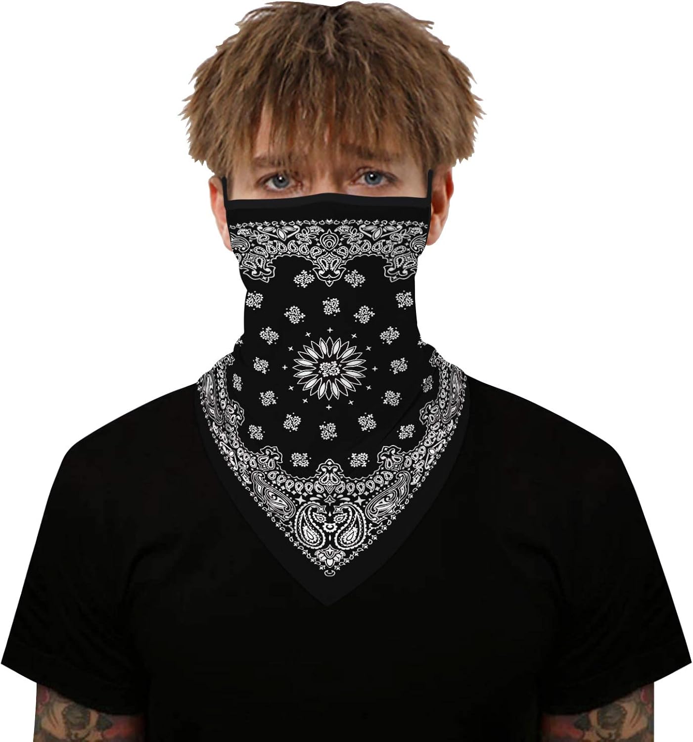 ZCBRISK Ear Hangers Face Mask Seamless Bandanas Headband Scarf Neck Gaiter Sun UV Wind Protection Earhook Balaclava - Image 5
