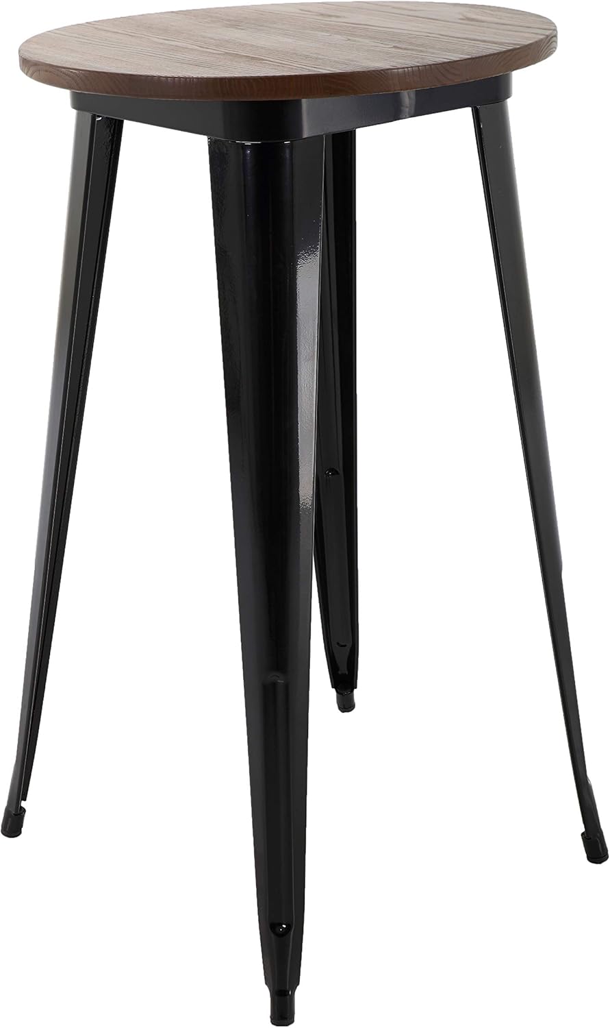 belham white atticus farm table on Brage Living 42 Round Metal Dining Table With Elm Wood Top Kitchen Dining Amazon Com