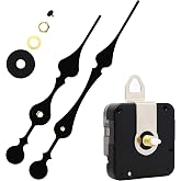 Youngtown 12888 Quartz Clock Mechanism Replacement 41/64" Shaft Clock Parts | Silent DIY Quartz Clock Mechanism Replacement 41/64" Shaft Battery Operated for Wall Clock Repair 15.7" Dials Craft Projects
