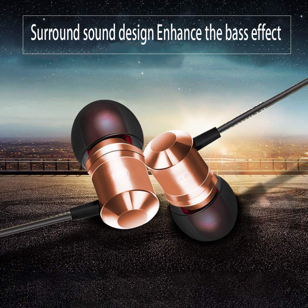 IEnkidu E14 Triple Driver in-Ear Earphones Hi-Res Headphones High Resolution, Metal Driven Sound, in-Line Remote,Magnet adsorption headphon (Black)