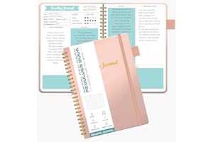 REGOLDEN-BOOK Reading Journals for Book Lovers, Book Journal Reading Log for Readers to Review and Track Your Reading, Book Club Journal and Planner, 80 Books (8.5x5.5"), Rose Gold