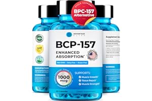 AdvantageNutra BPC 157 Alternative - Liposomal BCP-157 for Muscle & Workout Recovery - Research Proven Quality - 60 Capsules, 1000 mcg