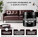 STARTSO WORLD Leather Recolouring Balm 200ml Black Repair Kit for Couches view 6