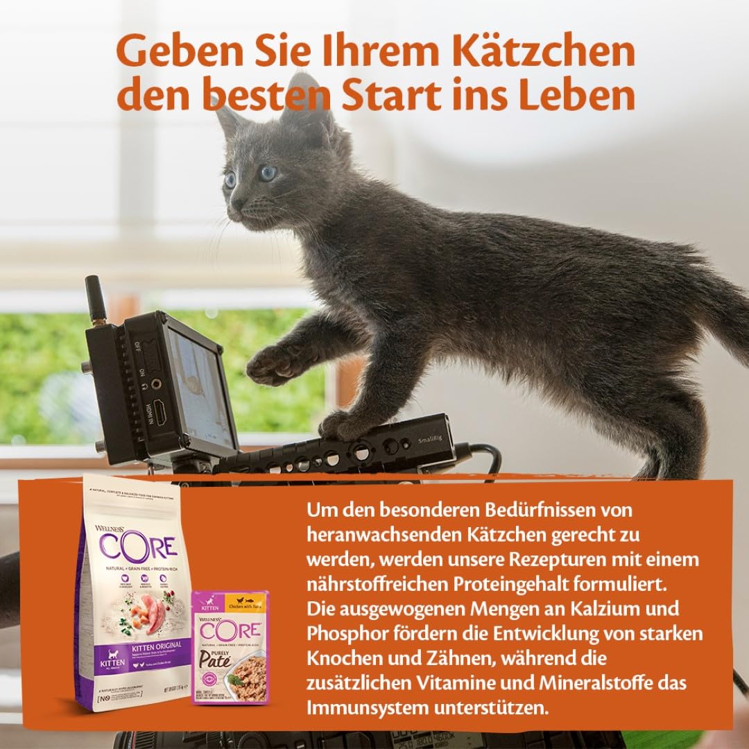 Wellness CORE Purely Paté 24 x 85g, Huhn & Thunfisch – Nassfutter für Katze, feine Pastete für Kitten, getreidefrei, natürlich, hypoallergen, proteinreich, hoher Fleischanteil 4