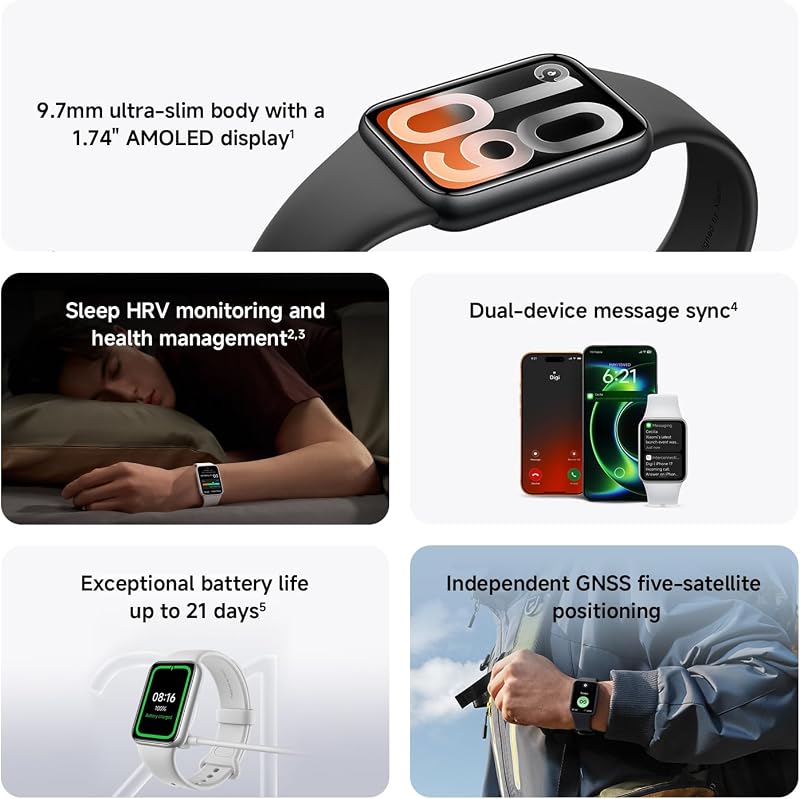 Smart Band 10 Pro, Fitness Tracker Uomo Donna, Nero