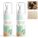 Berthg 2PC Waterless Carpet Foam Stain Remover With Towel, Carpet Foam Renovator, Suitable for car interiors, sofas, carpets and furniture