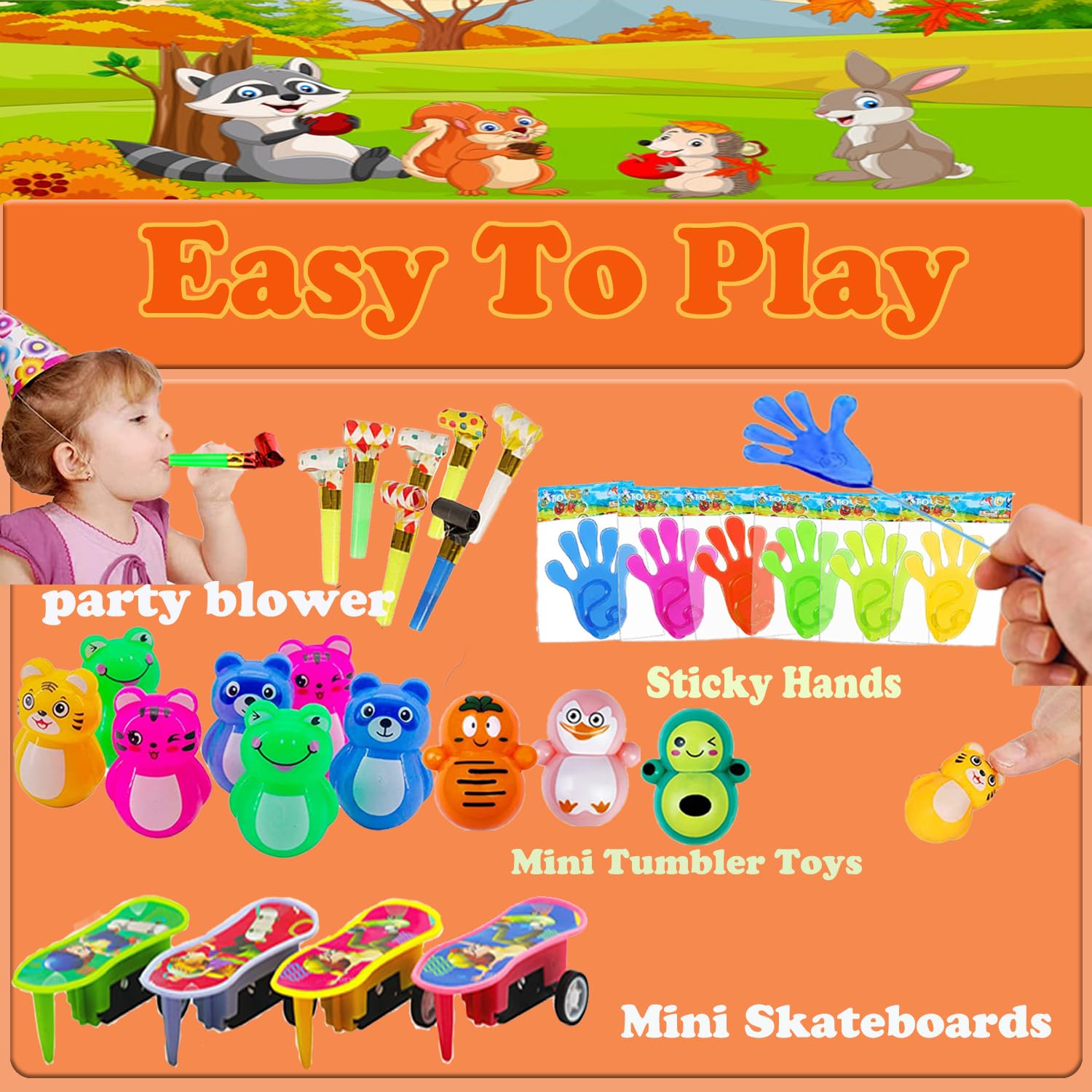YOAUSHY 127 Pcs Party Favors for Kids, Treasure Box Toys for Classroom, Prizes Box Toys Classroom, Goodie Bags Stuffer Pinata Fillers, Treasure Chest Toys