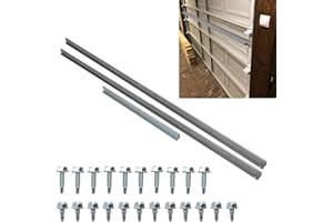 FEIKEER 16 Foot Garage Door Strut, Garage Door Strut 16 Foot, Heavy Duty Garage Door Reinforcement Bracket Kit, Garage Door Hurricane Brace Kit
