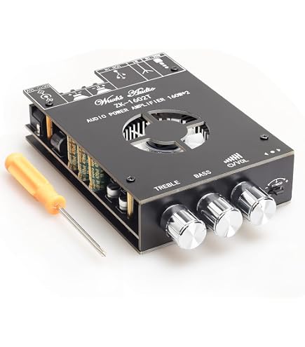 Amazon.com: ZK-ST21 100Wx2+200W 2.1Channel Bluetooth Amplifier