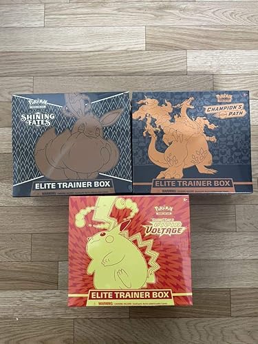 Amazon 海外版 ポケモンカード エントリートレーナーボックス 3個セット ポケカ リザードン ピカチュウ イーブイ おもちゃ ホビー