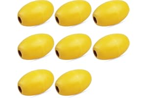 AGOOL Rope Floats Marine Buoy Float, 4/8pcs Crab Trap Floats Deep Water Fishing Marker Buoys Oval Water Float Ski Rope Floats Anchor Float for Boats Swimming Pool Kayak Crabbing Trail Dock