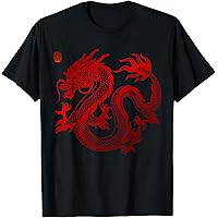 Amazon.com: Red Japanese Dragon y2k Aesthetic Grunge 90s Chinese