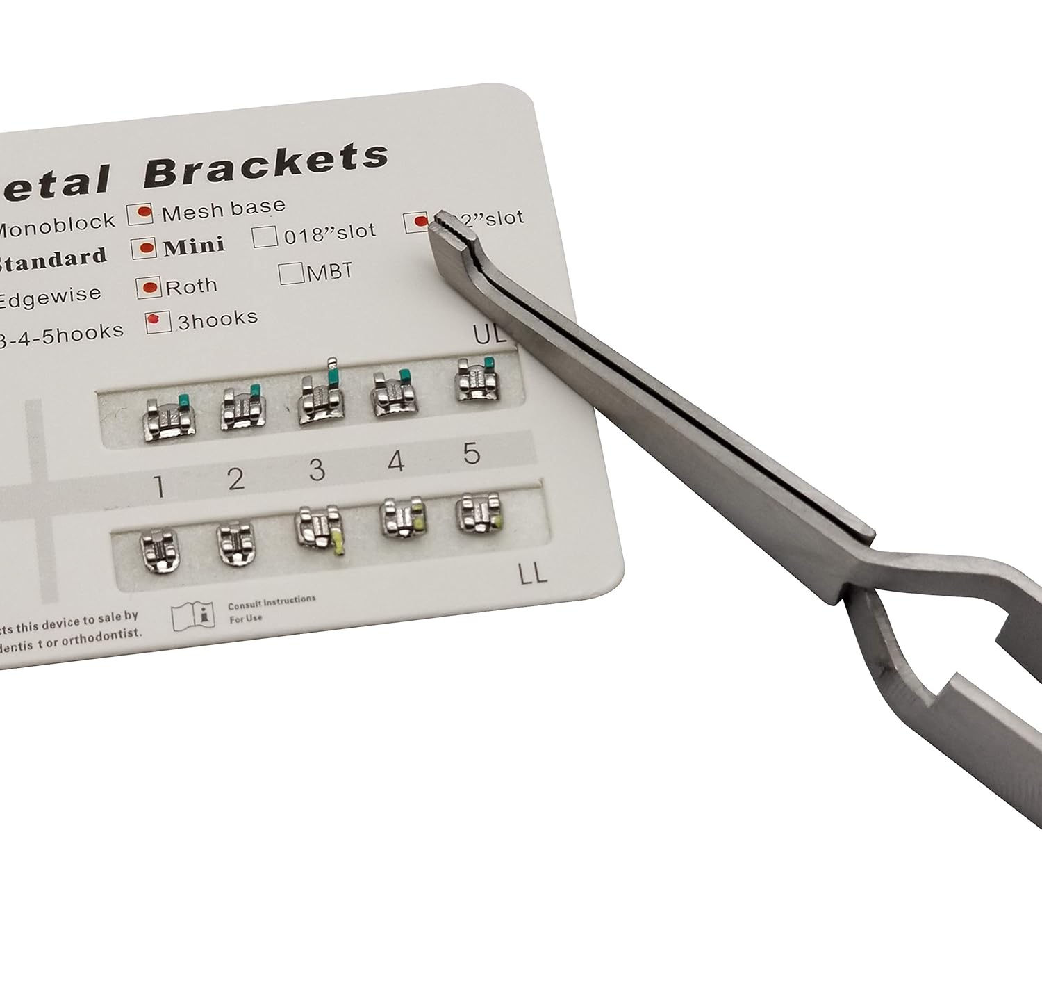 10 PCS Orthodontic Bracket Placer Self Holder Tweezers Reverse Action Tweezers from Wise Linkers USA: Industrial & Scientific