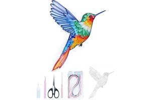 Uniquilling Quilling Kit for Adults - Hummingbird Paper Quilling Kit with Tools & Manual, DIY Craft Kit, 8 x 1 x 0.7 inches, Not Foldable