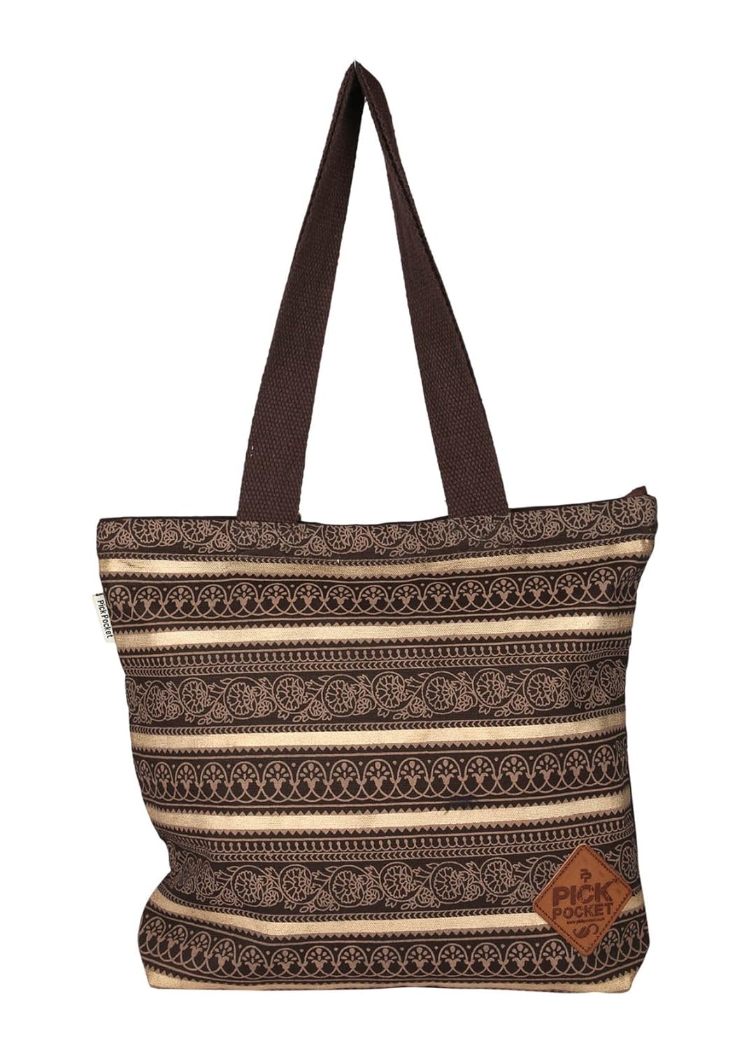 pick pocket women's tote bag (brown) (toprince81)