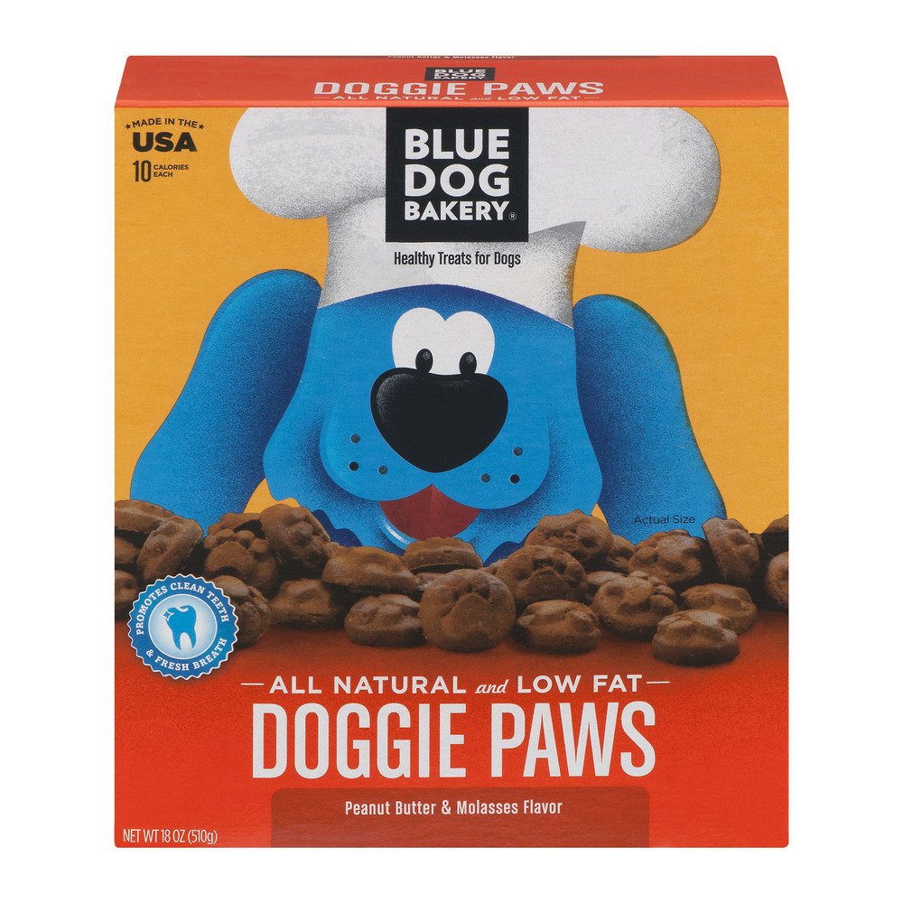Blue Dog Bakery Healthy Treats For Dogs Doggie Paws Peanut Butter