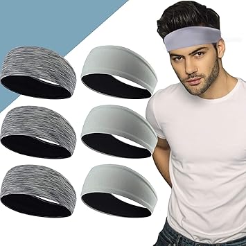 Amazon Cooloo ヘアバンド ヘッドバンド バンダナ メンズ 吸汗速乾 汗止め 肌触良い 伸縮性 通気性抜群 おしゃれ ファッション スポーツ 6枚入り Cooloo ヘッドバンド