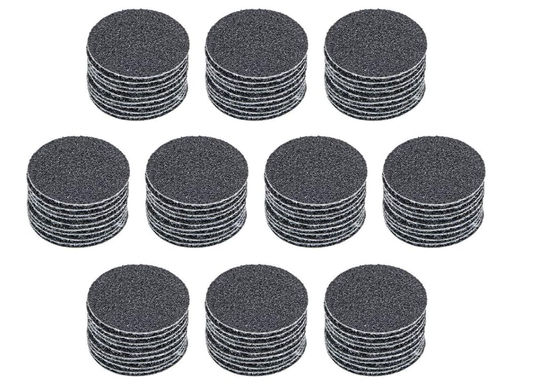 MACHSWON 1-Inch Sanding paper disc Drill Sanding Attachment Wet or dry sandpaper hook and loop sanding discs 150 Grit 100 Pcs