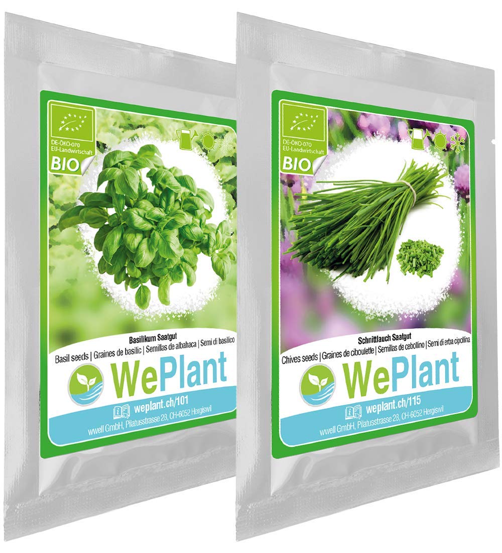 BIO/ORGANICO Albahaca & Cebollino - Semillas ecológicas de plantas ...