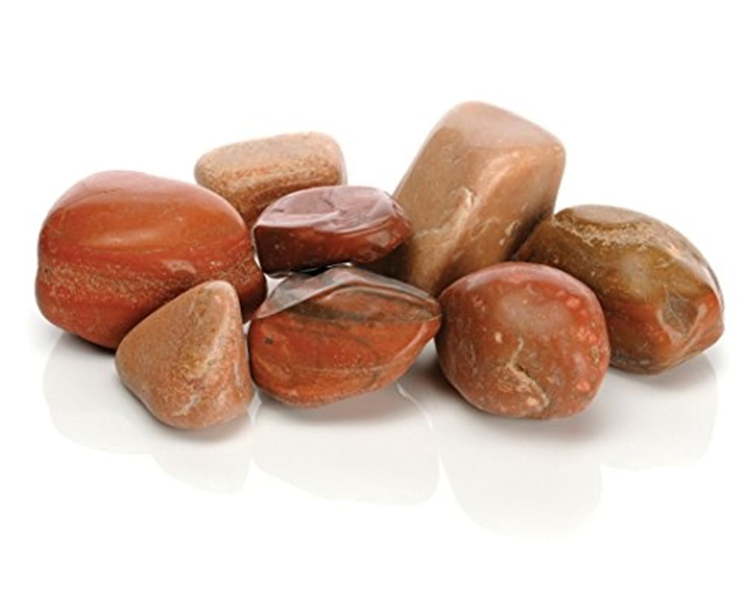 biOrb Feng Shui Fish Tank Pebble Set (Red), Natural Marble Aquarium Ornaments To Add Texture & Depth, Safe, Durable Fish Tank Decorations For Freshwater & Saltwater Tanks, Aquarium Accessories