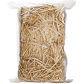 Natural Wheat Straw - 1 LB Dry Clean Soft Garden Mulch Weed Cover Chicken Coop Yard Farm Pets Bedding, Warm Decorative Straw Bale for Stray Cats Dogs Shelter