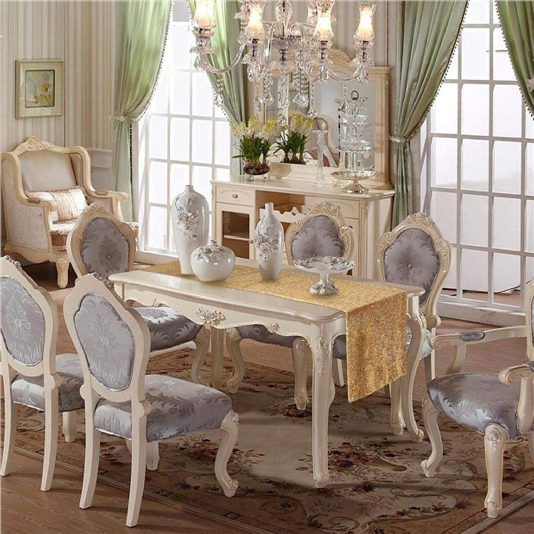 lazinem Wedding Table Cloth Glitter Sequin Tablecloth Party Engagement Decoration Tablecloths