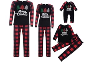 Dovford 2022 Christmas Pajamas for Family - Family Christmas Pajamas Matching Sets Xmas Sleepwear For Women Men Teens Gifts