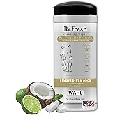 Wahl USA Cat Refresh Cleaning Wipes with Oatmeal Formula to Refresh and Clean Dirty Cats - 50 Count - 820017-500