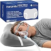Farrumex CPAP Pillow for Side Sleeping | Contoured Cervical Memory Foam Pillow for Neck Support | Reduces Air Leaks and Mask Pressure | Ideal for Side, Back and Stomach Sleepers