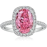 Effinny Clearance Engagement Ring for Women,AAAAA Cubic Zirconia CZ Stone 925 Sterling Silver Promise Ring