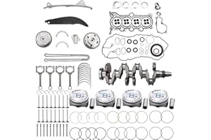 IGNISPARK G4NA 2.0L Engine Overhaul Rebuild Kit w/Crankshaft Rods/Timing Chain Kit for 2014-2019 Hyundai Kia G4NA 2.0L