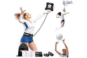 BRANTMAKER Volleyball Training Equipment, 2 Sizes Volleyball Trainer for Serving, Hitting, Setting, Pink Black Volleyball Practice Bundles with Instructions for Beginners & Pro（Ball not Included）