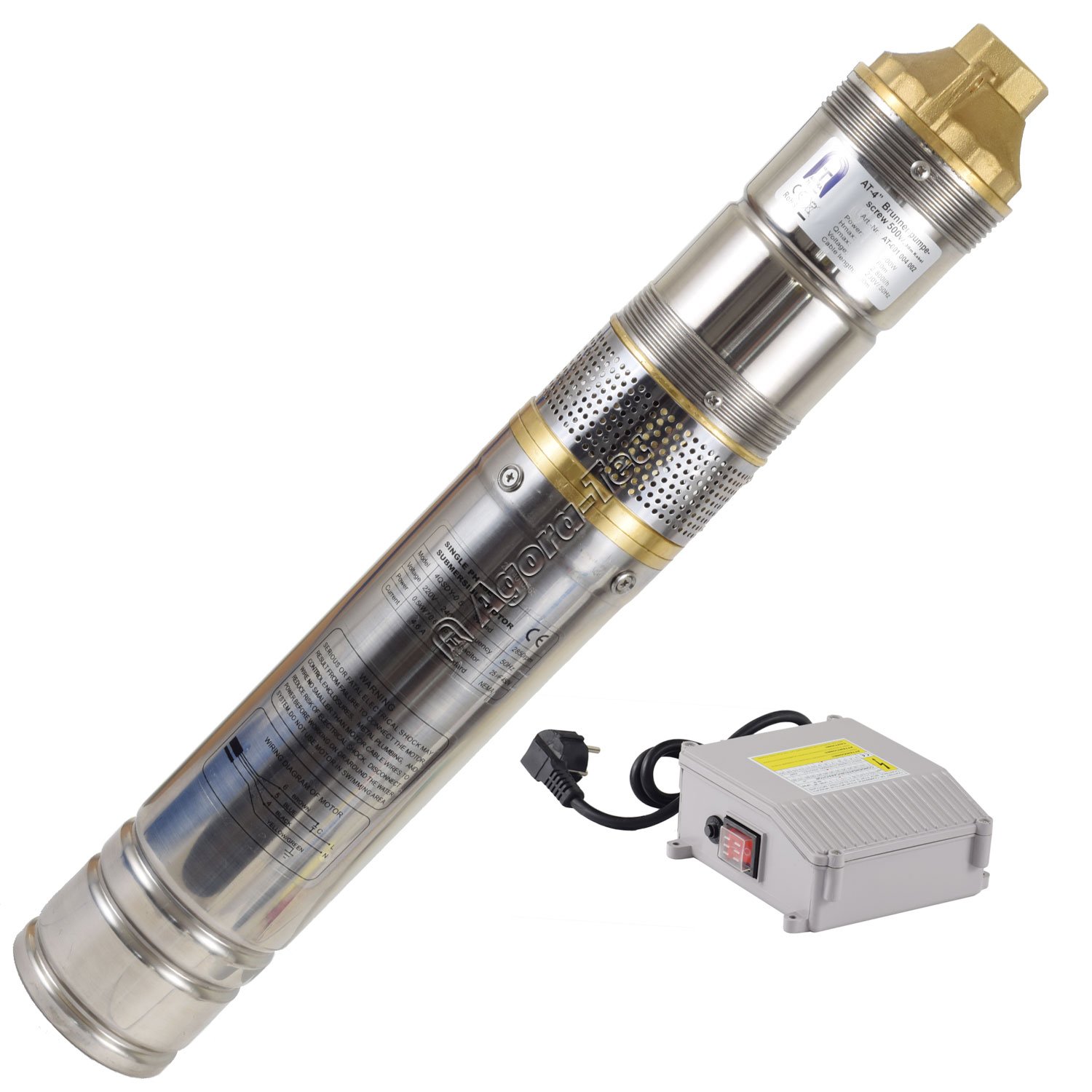 Agora-Tec AT-4 4 Zoll Schraubenpumpe Test - Agora-Tec Brunnenpumpe im Vergleich