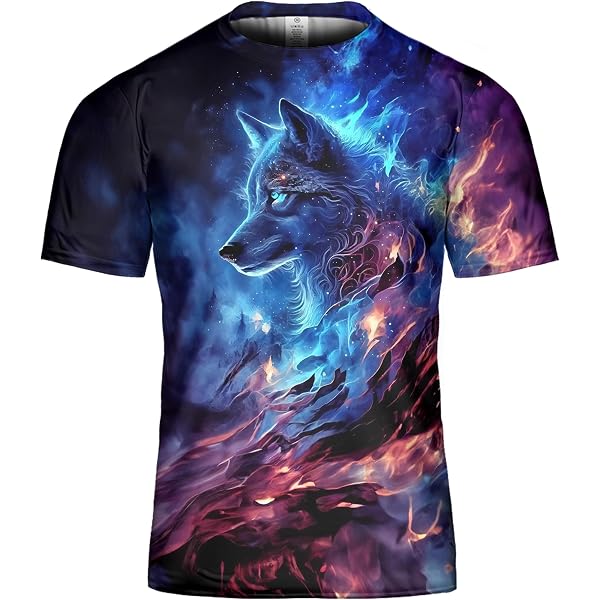 Camiseta Vintage Para Hombre Neverless - Diseño De Lobo Poligonal En Negro - 100% Algodón, Corte Ajustado - Estilo Urbano Y Moderno