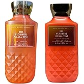 Bath and Body Works Gift Set of 10 oz Shower Gel and 8 oz Lotion (Fiji Sunshine Guava-tini)